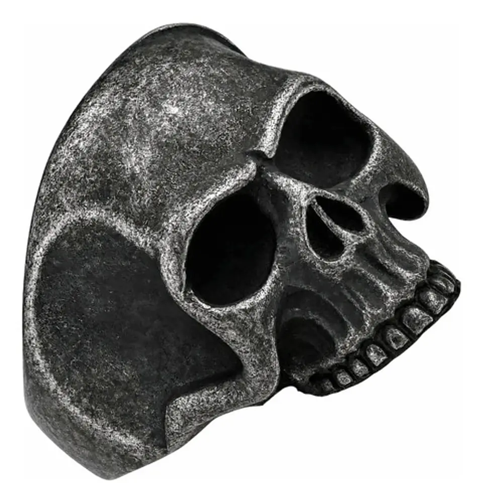 Anillo Color Plata Cráneo Calavera Acero Inoxidable Hombre 11