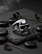 Anillo Color Plata Cráneo Calavera Acero Inoxidable Hombre - Miniatura 14