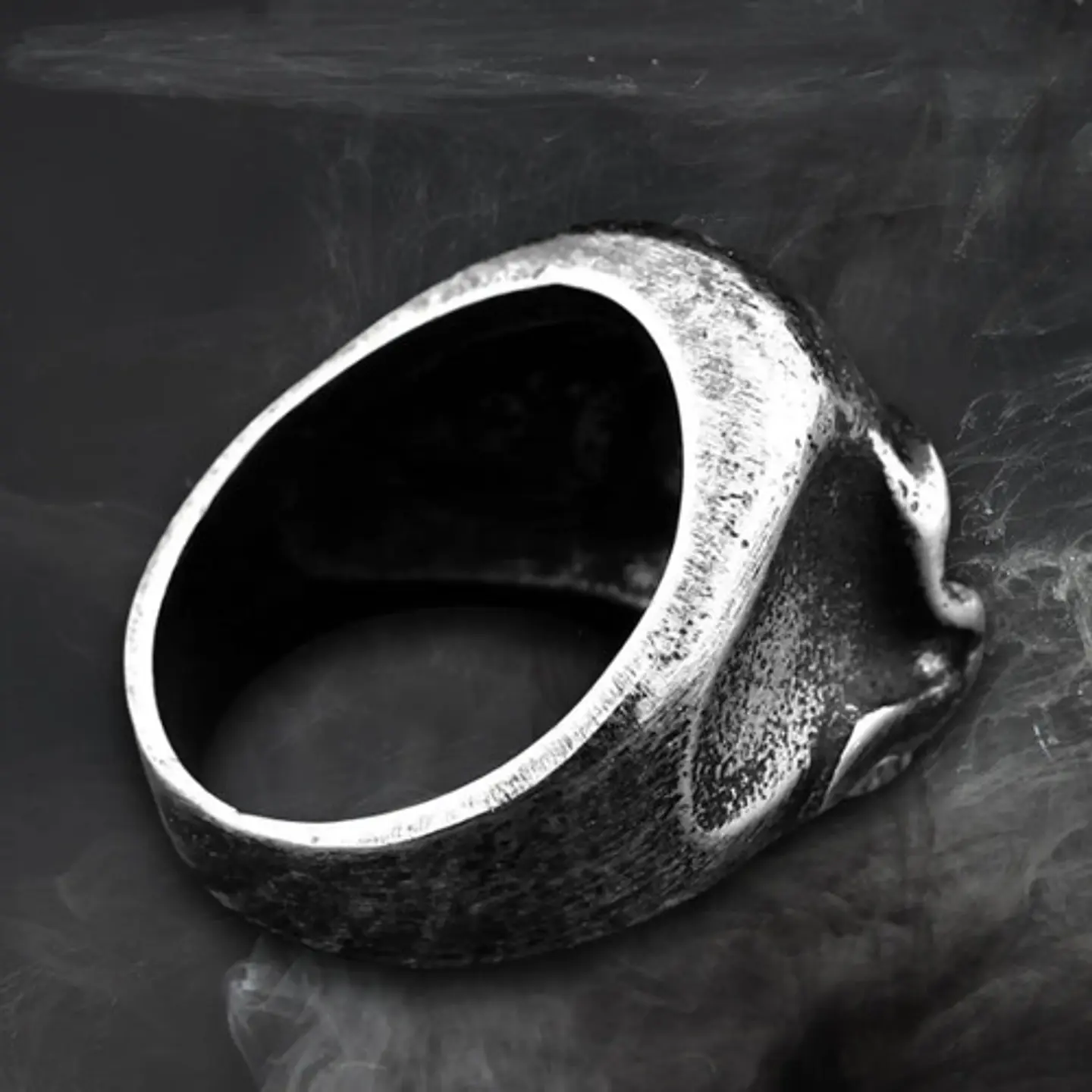 Anillo Color Plata Cráneo Calavera Acero Inoxidable Hombre 16