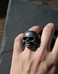 Anillo Color Plata Cráneo Calavera Acero Inoxidable Hombre - Miniatura 17