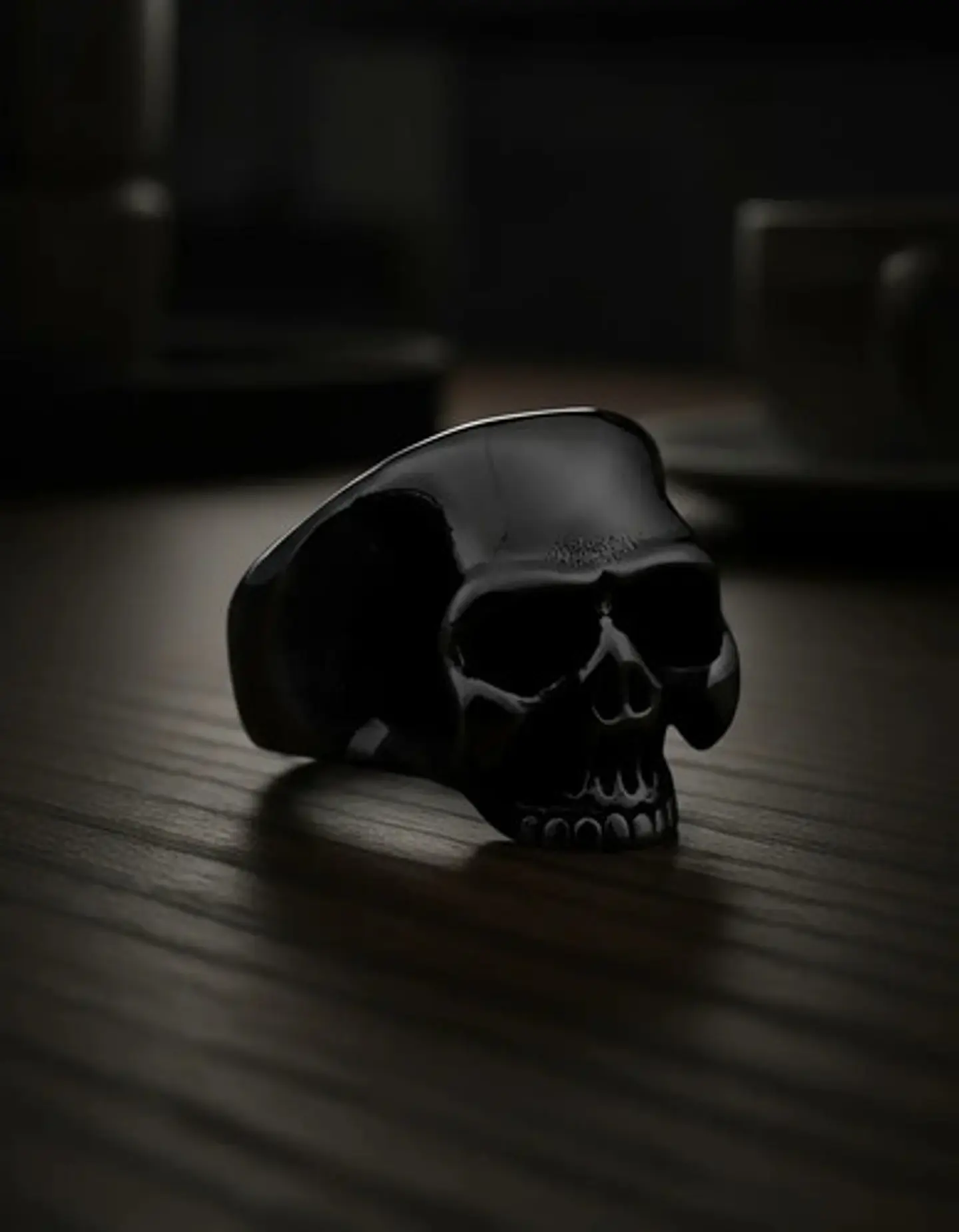Anillo Color Plata Cráneo Calavera Acero Inoxidable Hombre 25