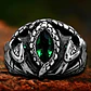 Anillo Color Plata Aragorn Piedra Acero Inoxidable Hombre - Miniatura 6