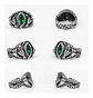 Anillo Color Plata Aragorn Piedra Acero Inoxidable Hombre - Miniatura 7