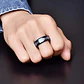 Anillo Fibra Carbon Dragon Rojo Acero Inoxidable Hombre - Miniatura 2