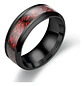 Anillo Fibra Carbon Dragon Rojo Acero Inoxidable Hombre - Miniatura 5