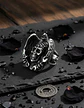 Anillo Para Hombre Forma Águila Cráneo Gótico Biker De Acero - Miniatura 4
