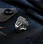 Anillo Para Hombre Forma Águila Cráneo Gótico Biker De Acero - Miniatura 10