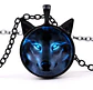 Collar Colgante Lobo Nórdico Vikingo Cristal Hombre Y Mujer - Miniatura 5
