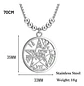Collar Hombre Y Mujer Dije Tetragramaton Pentagrama Amuleto - Miniatura 3