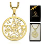 Collar Hombre Y Mujer Dije Tetragramaton Pentagrama Amuleto - Miniatura 9
