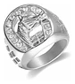Anillo Herradura Caballo Color Oro Acero Inoxidable Hombre - Miniatura 7