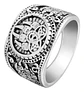 Anillo Color Plata Metal Vikingo Nórdico Escandinavo Hombre - Miniatura 5