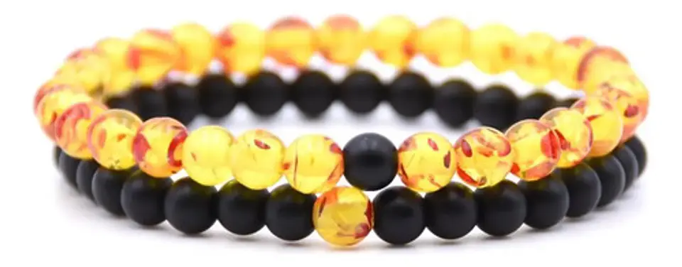 Pulsera Manilla Piedras Naturales Ojo De Tigre Hombre Mujer 6