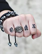 Anillo Amuleto Vikingo Color Plata Acero Inoxidable Hombre - Miniatura 2