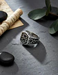 Anillo Amuleto Vikingo Color Plata Acero Inoxidable Hombre - Miniatura 6