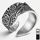 Anillo Color Plata  Pájaro Vikingo Acero Inoxidable Hombre - Miniatura 1