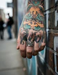 Anillo Color Plata  Pájaro Vikingo Acero Inoxidable Hombre - Miniatura 5