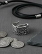 Anillo Color Plata  Pájaro Vikingo Acero Inoxidable Hombre - Miniatura 7
