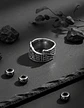 Anillo Color Plata  Pájaro Vikingo Acero Inoxidable Hombre - Miniatura 8