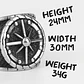Anillo Brújula Vikingo Color Plata Acero Inoxidable Hombre - Miniatura 4