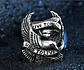 Anillo Águila Militar Color Plata Acero Inoxidable Us Hombre - Miniatura 2