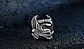 Anillo Águila Militar Color Plata Acero Inoxidable Us Hombre - Miniatura 3