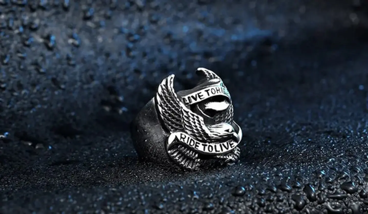 Anillo Águila Militar Color Plata Acero Inoxidable Us Hombre 4