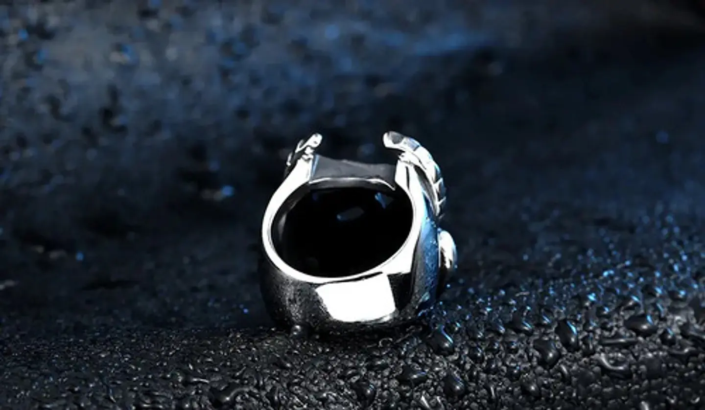 Anillo Águila Militar Color Plata Acero Inoxidable Us Hombre 5