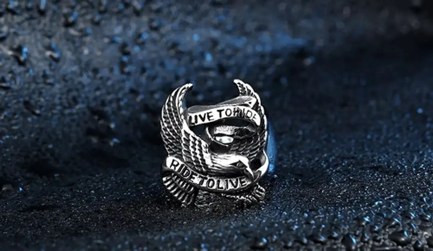 Anillo Águila Militar Color Plata Acero Inoxidable Us Hombre 6