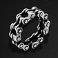 Anillo Tipo Cadena Moto Color Plata Acero Inoxidable Hombre - Miniatura 4