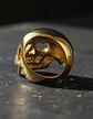 Anillo Sk Cráneo Calavera Color Oro Acero Inoxidable Hombre - Miniatura 5