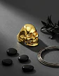Anillo Sk Cráneo Calavera Color Oro Acero Inoxidable Hombre - Miniatura 6