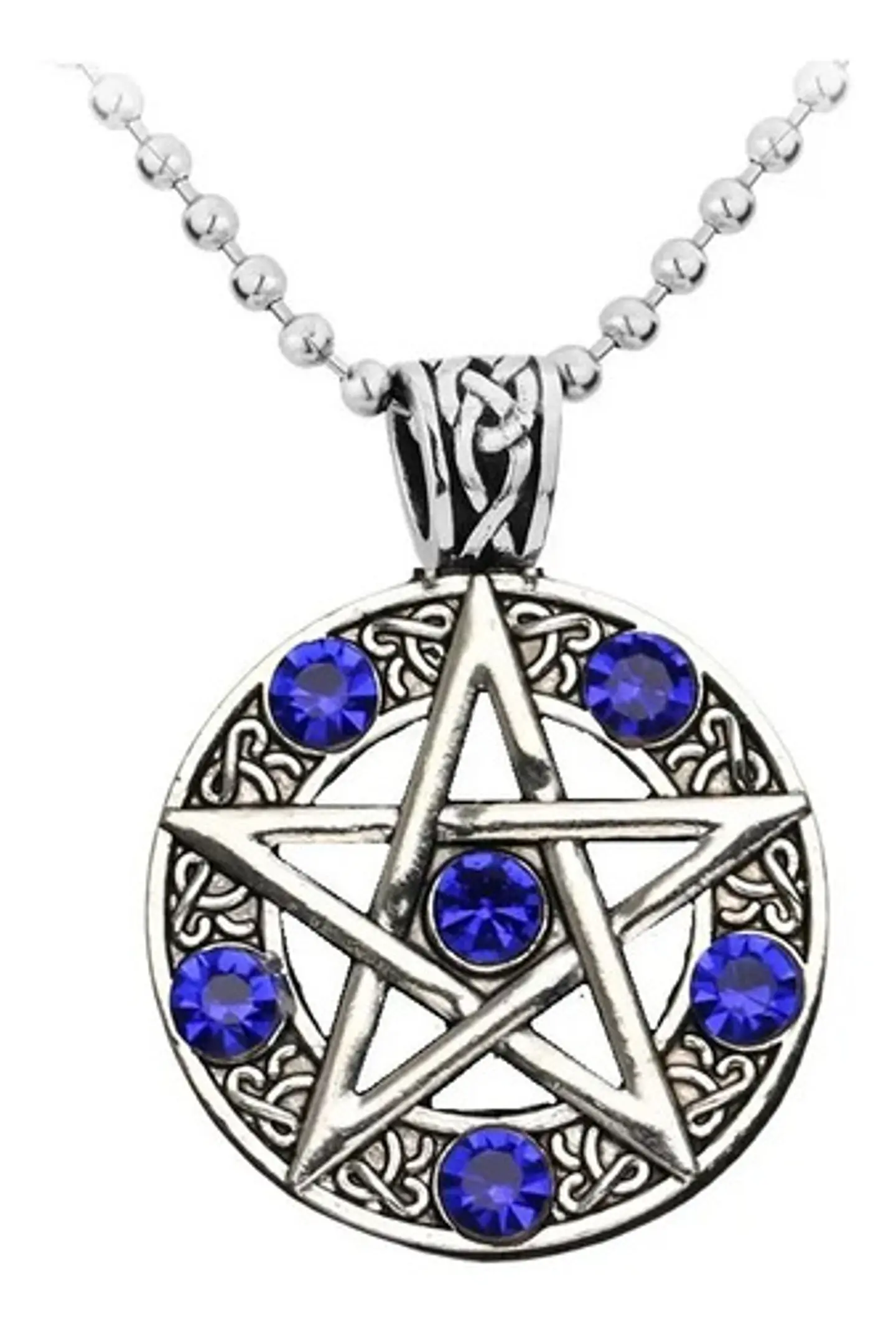 Collar Estrella Pentagrama Ojo Rojo Gótico Hombre Y Mujer  3
