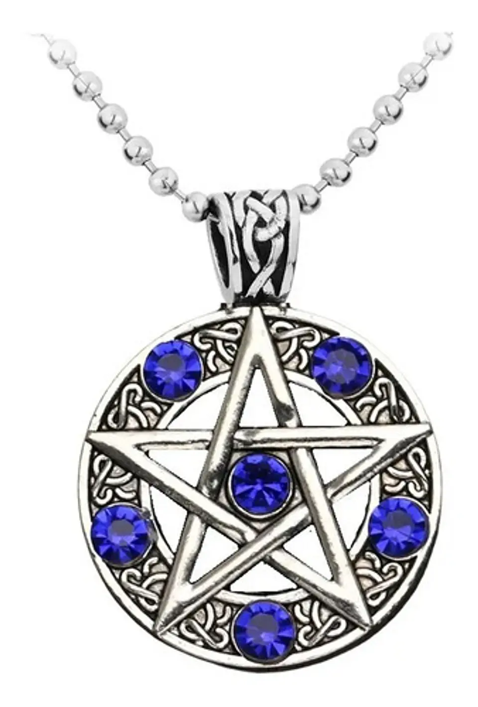Collar Estrella Pentagrama Ojo Rojo Gótico Hombre Y Mujer  3