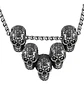 Collar Para Hombres Dije Familia De Cráneos Calavera Gótico - Miniatura 1