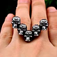 Collar Para Hombres Dije Familia De Cráneos Calavera Gótico - Miniatura 2