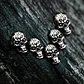 Collar Para Hombres Dije Familia De Cráneos Calavera Gótico - Miniatura 4