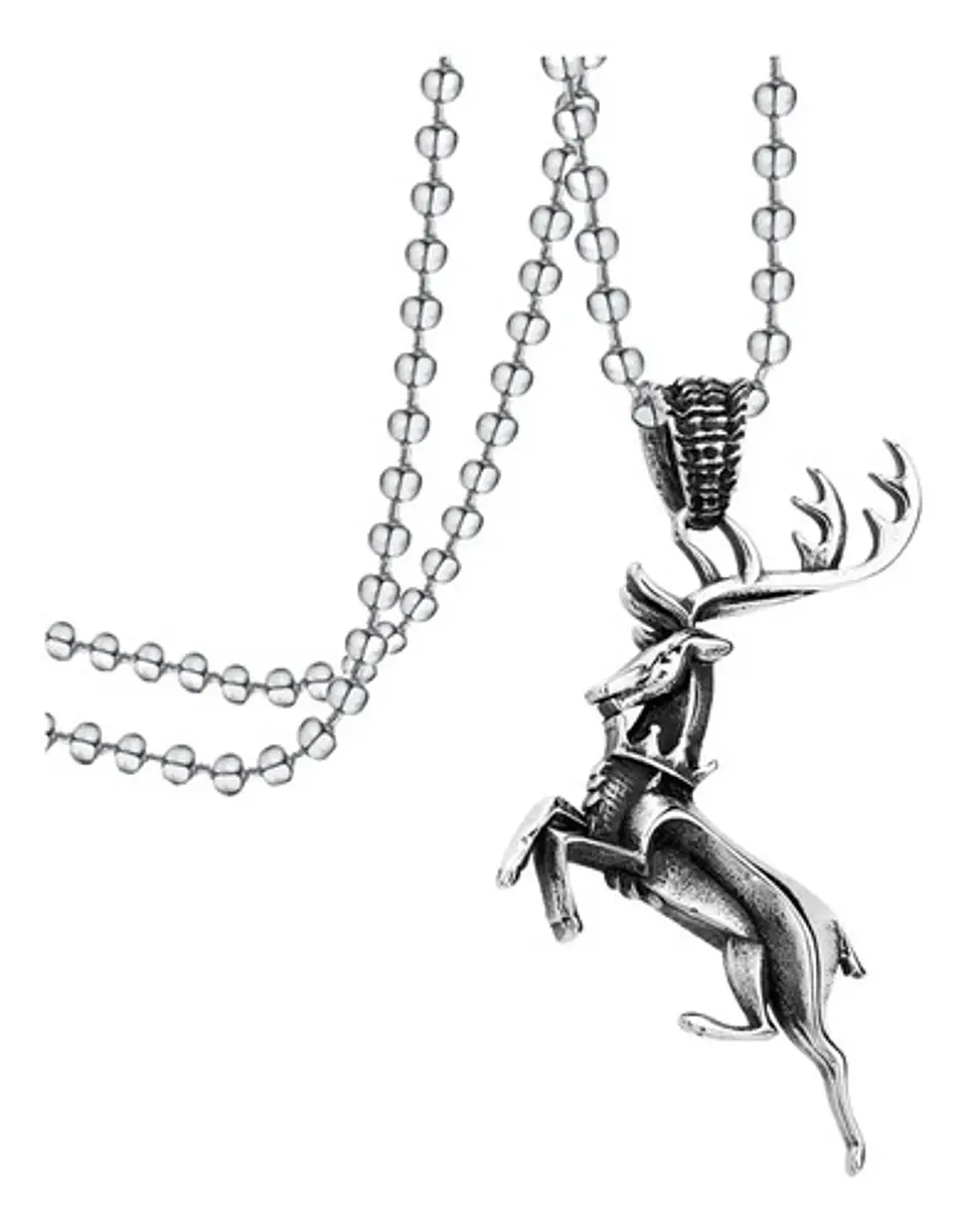 Collar Para Hombre Y Dije Game Of Thrones Baratheon De Acero 1