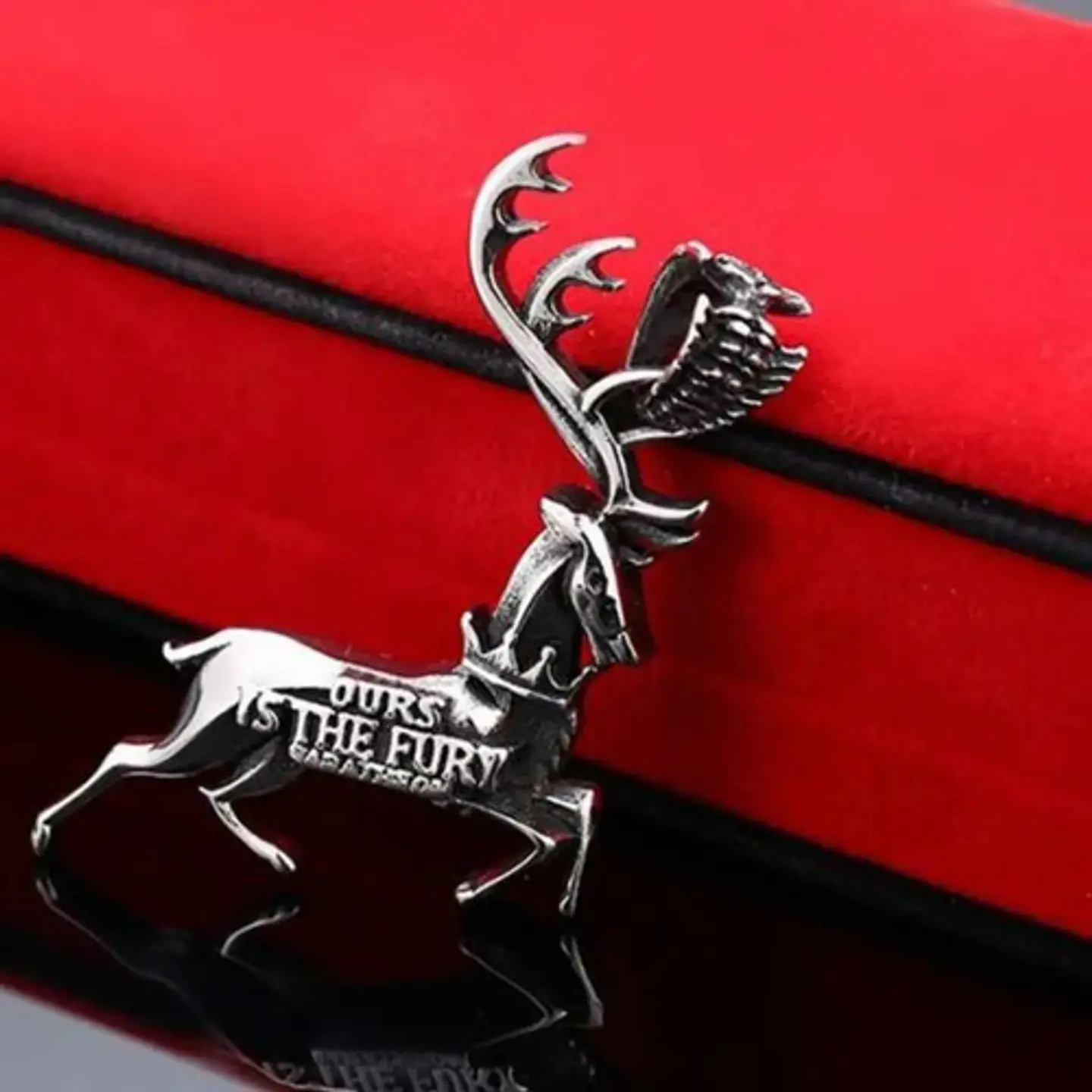 Collar Para Hombre Y Dije Game Of Thrones Baratheon De Acero 6