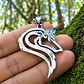 Collar Vikingo Acero Para Hombres Dije Lobo Nórdico Amuleto - Miniatura 3
