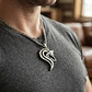 Collar Vikingo Acero Para Hombres Dije Lobo Nórdico Amuleto - Miniatura 11