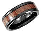 Anillo Acero Inoxidable Color Oro Madera Para Hombre Mujer - Miniatura 2