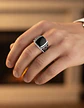 Anillo Vikingo Nudo Acero Color Plata Inoxidable Para Hombre - Miniatura 10