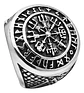 Anillo Color Plata Vikingo Odin Nudo Acero Inoxidable Hombre - Miniatura 1