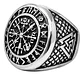 Anillo Color Plata Vikingo Odin Nudo Acero Inoxidable Hombre - Miniatura 3