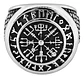 Anillo Color Plata Vikingo Odin Nudo Acero Inoxidable Hombre - Miniatura 4