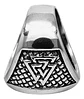 Anillo Color Plata Vikingo Odin Nudo Acero Inoxidable Hombre - Miniatura 5
