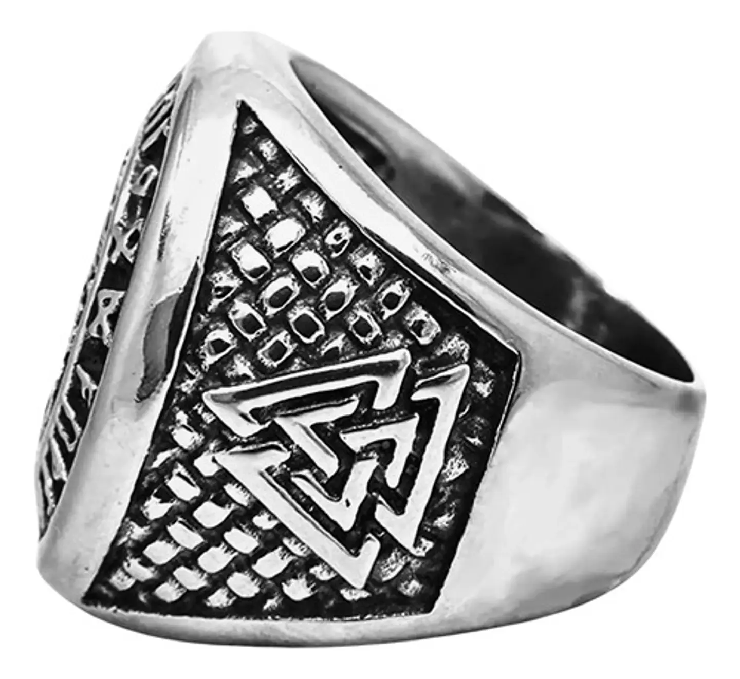Anillo Color Plata Vikingo Odin Nudo Acero Inoxidable Hombre 6