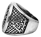 Anillo Color Plata Vikingo Odin Nudo Acero Inoxidable Hombre - Miniatura 6