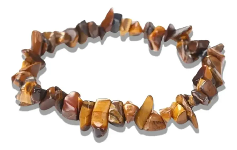 Manilla Pulsera Piedras Naturales Ojo De Tigre Cuarzo Mujer 4